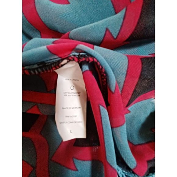 LuLaRoe Open Lightweight Flowy Cardigan Coverup with Fringe and Drape Cascading - Picture 5 of 5